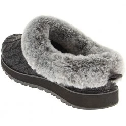 Skechers Keepsakes Ice Angel Slippers - Womens Charcoal -Rogan‘s Shoes shop SK 31204 CHA3