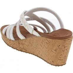 Skechers Beverlee Sandals - Womens White -Rogan‘s Shoes shop SK 31714 WHT3