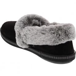 Skechers Cozy Campfire Team Toa Slippers - Womens Black Grey -Rogan‘s Shoes shop SK 32777 BLK3