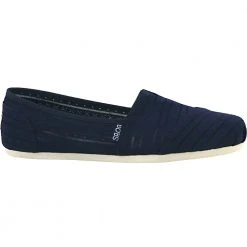 Skechers Bobs Plush Urban Rose Slip On Casual Shoes - Womens Navy