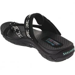 Skechers Trailway Reggae Flip Flops - Womens Black -Rogan‘s Shoes shop SK 40798 BLK3