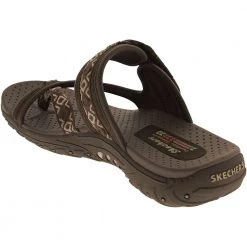 Skechers Trailway Reggae Flip Flops - Womens Chocolate -Rogan‘s Shoes shop SK 40798 CHO3