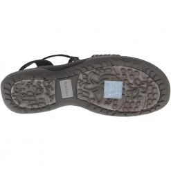 Skechers Reggae Slim Stretch Sandals - Womens Black -Rogan‘s Shoes shop SK 40826 BLK4