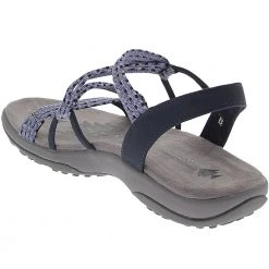 Skechers Reggae Slim Stretch Sandals - Womens Navy -Rogan‘s Shoes shop SK 40826 NVY3