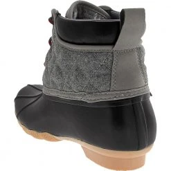 Skechers Pond Lil Puddles Rubber Boots - Womens Black Grey -Rogan‘s Shoes shop SK 44376 XGY3