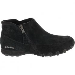 Skechers Bikers Zip Casual Boots - Womens Black