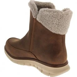 Skechers Synergy Collar Winter Boots - Womens Chestnut -Rogan‘s Shoes shop SK 44779 CHE3