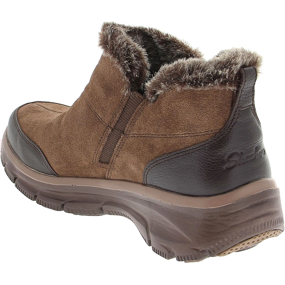 Skechers Easy Going Zip It Casual Boots - Womens Chocolate 3 Skechers Easy Going Zip It Casual Boots - Womens Chocolate - Image 3