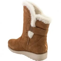 Skechers Keepsakes Wedge Cozy P Winter Boots - Womens Tan -Rogan‘s Shoes shop SK 49811 TAN3