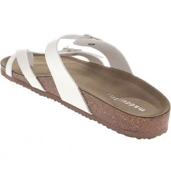Madden Girl Bryceee Flip Flops - Womens White -Rogan‘s Shoes shop SM BRYCEE WHT3