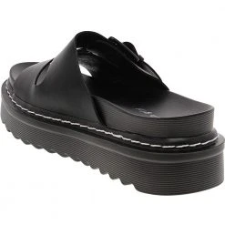 Madden Girl Dizzy Platform Slide Sandal - Womens Black -Rogan‘s Shoes shop SM DIZZY BLK3