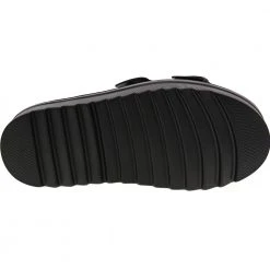 Madden Girl Dizzy Platform Slide Sandal - Womens Black -Rogan‘s Shoes shop SM DIZZY BLK4