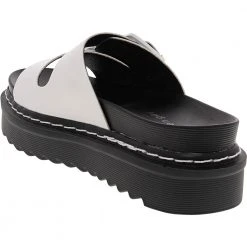 Madden Girl Dizzy Platform Slide Sandal - Womens White -Rogan‘s Shoes shop SM DIZZY WHT3