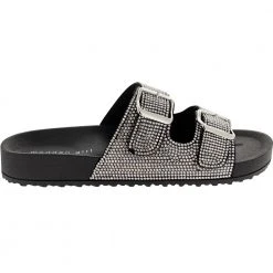 Madden Girl Teddy Womens Footbed Sandals Black