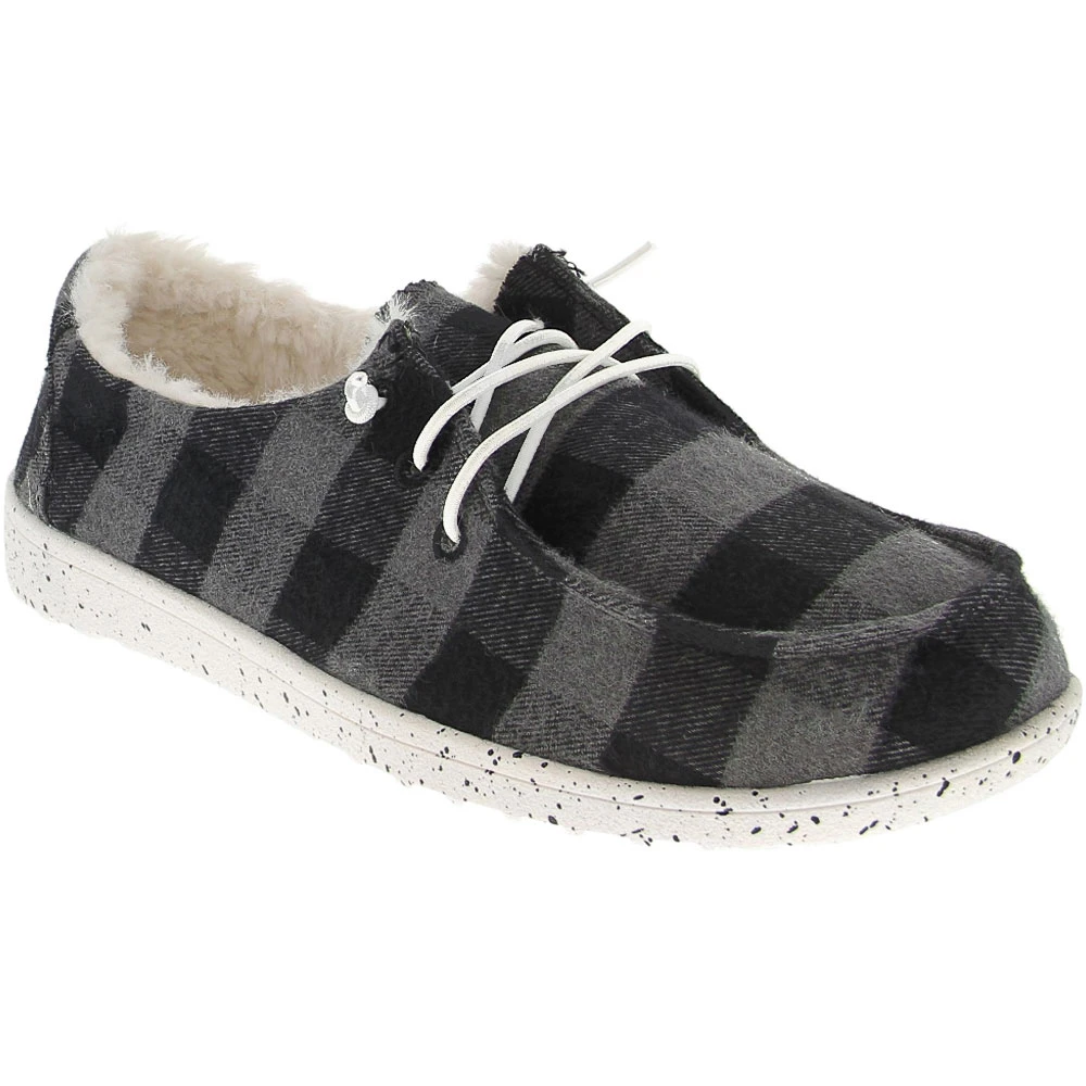 Madden Girl Yasmin Fresh Casual Shoes - Womens Black Grey 2 Madden Girl Yasmin Fresh Casual Shoes - Womens Black Grey - Image 2