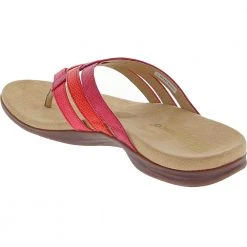 Spenco Insoles Spenco Triple Strap Flip Flops - Womens Red -Rogan‘s Shoes shop SN 20034 RED3