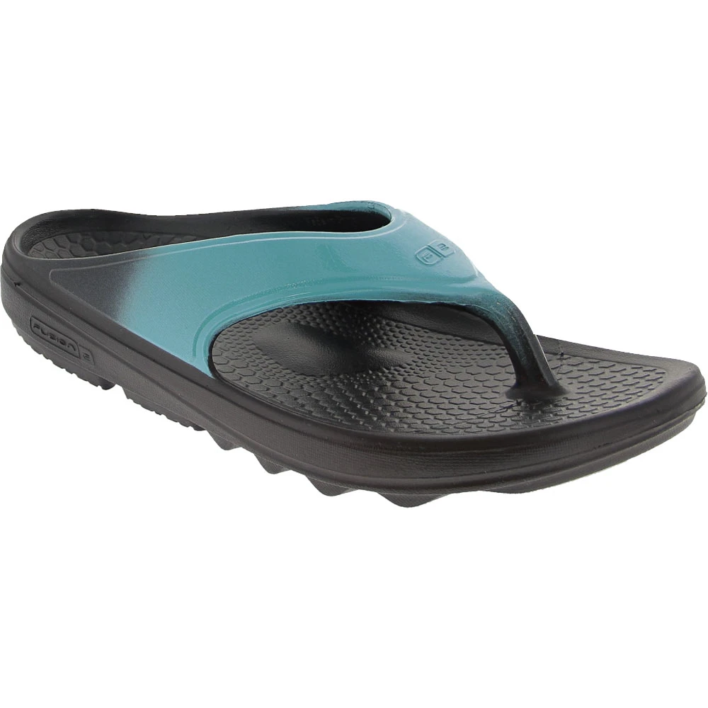 Spenco Insoles Spenco Fusion 2 Fade Thong Flip Flops - Womens Black Blue 2 Spenco Insoles Spenco Fusion 2 Fade Thong Flip Flops - Womens Black Blue - Image 2