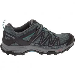 Salomon Pathfinder Hiking Shoes - Womens Stormy Weather Phantom Tropical Green