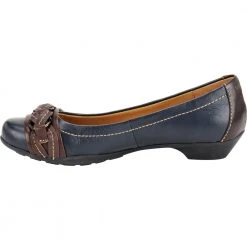 Softspots Posie Casual Shoes - Womens Navy Chocolate -Rogan‘s Shoes shop SS 751801 NVC3