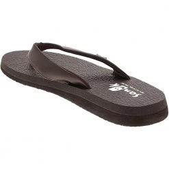Sanuk Yoga Mat Daily Flip Flops - Womens Brown -Rogan‘s Shoes shop SU 1096330 BRN3