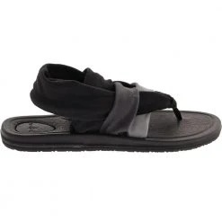 Sanuk Yoga Sling 3 Flip Flops - Womens Grey Black