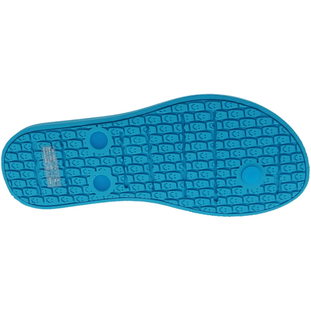 Sanuk Sidewalker Neon Flip Flops - Womens Neon Blue 4 Sanuk Sidewalker Neon Flip Flops - Womens Neon Blue - Image 4