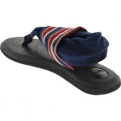 Sanuk Yoga Sling 2prints Flip Flops - Womens Sand Harbor Navy -Rogan‘s Shoes shop SU 1100698 NVY3