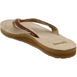 Sanuk Fraidy Hemp Flip Flops - Womens Tan -Rogan‘s Shoes shop SU 1117691 TAN3