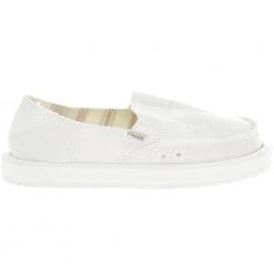 Sanuk Donna Soft Top Hemp Lifestyle Shoes - Womens White