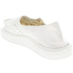 Sanuk Donna Soft Top Hemp Lifestyle Shoes - Womens White -Rogan‘s Shoes shop SU 1119310 WHT3