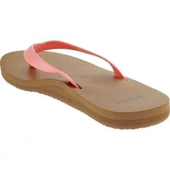 Sanuk Ashland St Flip Flops - Womens Coral -Rogan‘s Shoes shop SU 1124159 CRL3