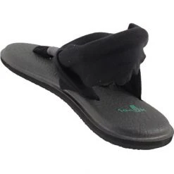 Sanuk Yoga Sling2 Flip Flops - Womens Black -Rogan‘s Shoes shop SU SWS10001 BLK3
