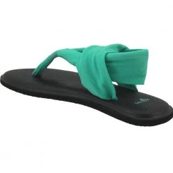 Sanuk Yoga Sling2 Flip Flops - Womens Opal -Rogan‘s Shoes shop SU SWS10001 TEL3