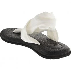 Sanuk Yoga Sling2 Flip Flops - Womens White -Rogan‘s Shoes shop SU SWS10001 WHT3