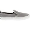 Sperry Crest Twin Gore Womens Lifestyle Shoes Grey Sparkle Cross Linen