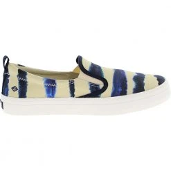 Sperry Crest Twin Gore Womens Lifestyle Shoes Navy Tie Dye Stripe