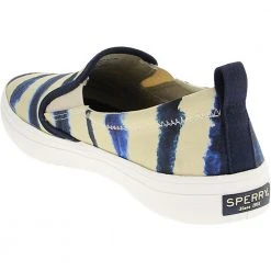 Sperry Crest Twin Gore Womens Lifestyle Shoes Navy Tie Dye Stripe -Rogan‘s Shoes shop SY STS87169 NVY3