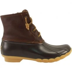 Sperry Saltwater Rubber Boots - Womens Saltwater Tan Dark Brown