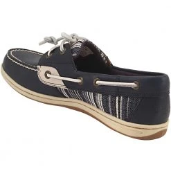 Sperry Koifish Denim Stripe Boat Shoes - Womens Navy -Rogan‘s Shoes shop SY STS98171 NVY3
