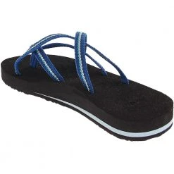 Teva Olowahu Flip Flop Sandals - Womens Blue Blue -Rogan‘s Shoes shop TV 6840 BBB3