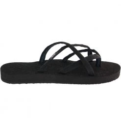 Teva Olowahu Flip Flop Sandals - Womens Black