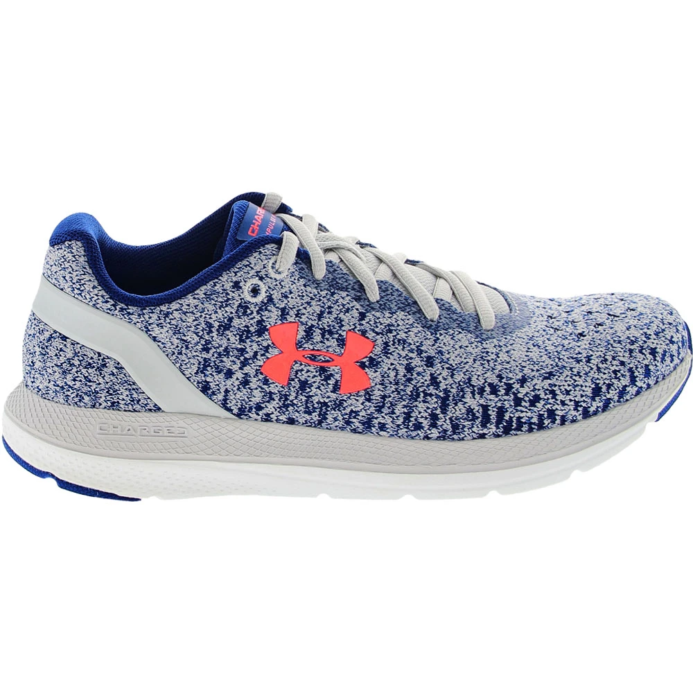 Under Armour Charged Impulse Knit Running Shoes - Womens Grey Purple 1 Under Armour Charged Impulse Knit Running Shoes - Womens Grey Purple
