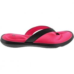 Under Armour Marbella 7 T Flip Flops - Womens Black Pink