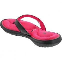 Under Armour Marbella 7 T Flip Flops - Womens Black Pink -Rogan‘s Shoes shop UA 3022723 0023