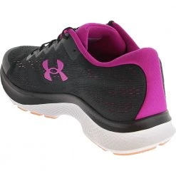 Under Armour Charged Bandit 6 Running Shoes - Womens Black White -Rogan‘s Shoes shop UA 3023023 0023