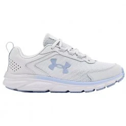 Under Armour Charged Assert 9 Running Shoes - Womens Grey White Blue