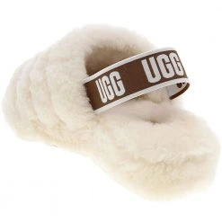 UGG Boots UGG Fluff Yeah Slide Slippers - Womens Natural -Rogan‘s Shoes shop UG 1095119 NAT3