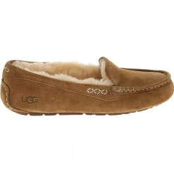 UGG Boots UGG Australia Ansley Sheepskin Moccasin Slippers - Womens Chestnut Brown