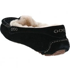 UGG Boots UGG Australia Ansley Sheepskin Moccasin Slippers - Womens Black Black -Rogan‘s Shoes shop UG 3312 XXX3