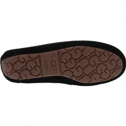 UGG Boots UGG Australia Ansley Sheepskin Moccasin Slippers - Womens Black Black -Rogan‘s Shoes shop UG 3312 XXX4